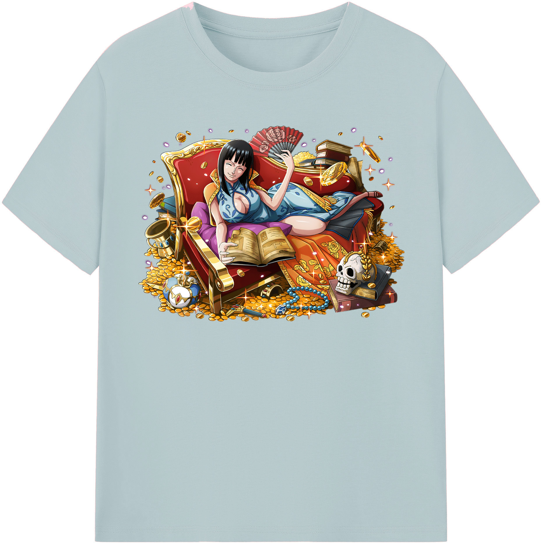 ワンピース ニコ・ロビン ONE PIECE Nico Robin 綿100％半袖Tシャツ（フロントプリント）